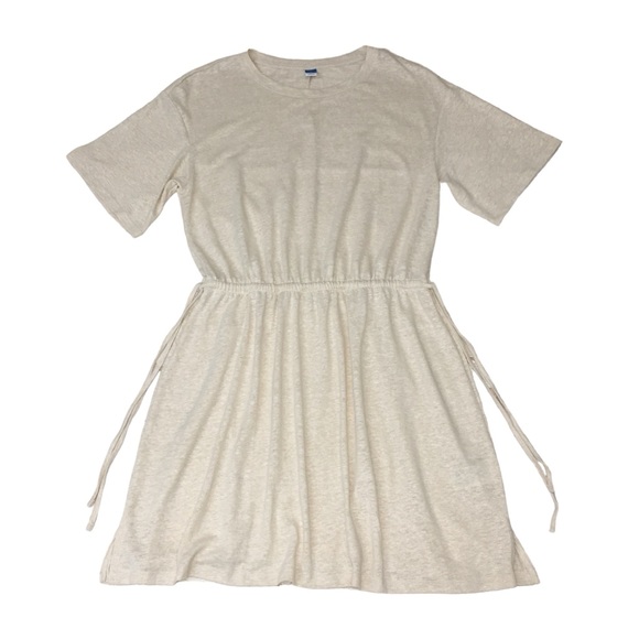 OLD NAVY Linen Blend Heather Oatmeal Dress - Women’s Large - Picture 3 of 15
